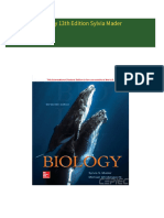 Biology 13th Edition Sylvia Mader All Chapters Instant Download