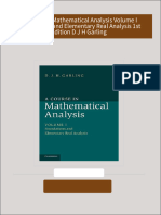 Download Complete A Course in Mathematical Analysis Volume I Foundations and Elementary Real Analysis 1st Edition D J H Garling PDF for All Chapters