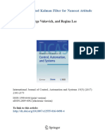 Robust Unscented Kalman Filter for Nanosat Attitude Estimation