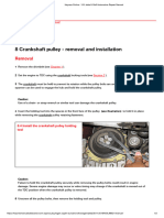 2b Five-cylinder engines 8 Crankshaft pulley - removal and installation