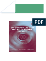 Instant Download Eu Corporate Law And Eu Company Tax Law 1st Edition Luca Cerioni PDF All Chapters