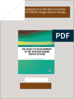 Instant download The Right to Development in the African Human Rights System 1st Edition Serges Djoyou Kamga pdf all chapter