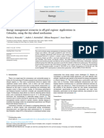 Energy management scenarios in off-grid regions: Applications in Colombia, using the day-ahead mechanism