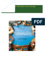 Download Personality 10th Edition Jerry M. Burger ebook All Chapters PDF