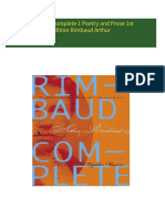 Full download Rimbaud Complete 1 Poetry and Prose 1st Edition Rimbaud Arthur pdf docx