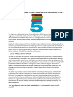 DSM I-V    THE DIAGNOSTIC DILEMMA