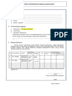 Format Formasi Umum + Bukti Pengalaman Kerja