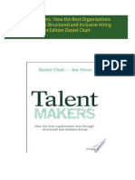 Download ebooks file Talent Makers : How the Best Organizations Win through Structured and Inclusive Hiring 1st Edition Daniel Chait all chapters