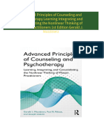 Full Download Advanced Principles of Counseling and Psychotherapy Learning Integrating and Consolidating the Nonlinear Thinking of Master Practitioners 1st Edition Gerald J. Mozdzierz PDF DOCX