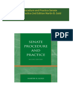 Get Senate Procedure and Practice Senate Procedure Practice 2nd Edition Martin B. Gold free all chapters