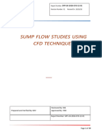 Sump Flow Studies Using CFD Techniques