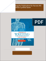 Anatomy of Writing for Publication for Nurses 4th Edition Cynthia Saver 2024 Scribd Download