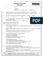 Sr Chemistry Revision Atomic Structure Adv Cpp