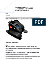 MEDIA SHOP M30584 VibroLegs Elliptical Manual del usuario