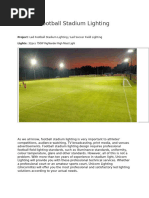 Football Stadium Lighting