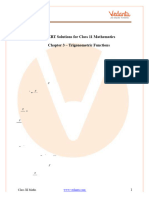 NCERT Solutions for Class 11 Maths Chapter 3 Trigonometric Functions - Free PDF Download