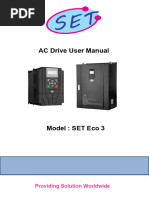 SET Eco 3 AC Drive User Manual