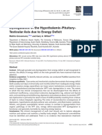 Dysregulation of the Hypothalamic–Pituitary– Testicular Axis due to Energy Deficit