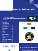 Fiscal and Monetary Policy of INDIA.pptx