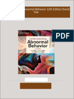 Full Download Understanding Abnormal Behavior 12th Edition David Sue PDF DOCX