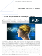 O Poder do pensamento – Energia Criadora _ Espiritismo da alma