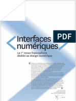 Dossier de Presse de La Revue Interfaces Numériques