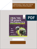 Buy ebook NDA NA 16 years Mathematics Topic wise Solved Papers 2006 2021 2nd Edition Disha Experts cheap price