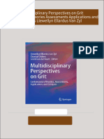 Instant Access to Multidisciplinary Perspectives on Grit Contemporary Theories Assessments Applications and Critiques Llewellyn Ellardus Van Zyl ebook Full Chapters