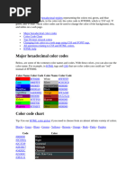 HTML color codes