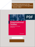 Organizational Studies Implications for the Strategic Management Contributions to Management Science  Valeri download pdf