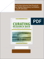 Full download Curating Research Data Volume One Practical Strategies for Your Digital Repository 1st Edition Lisa R Johnston pdf docx