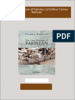 Download Complete The Class Structure of Pakistan 1st Edition Taimur Rahman PDF for All Chapters