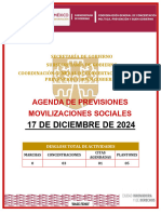 AGENDA DE PREVISIONES DEL 17 DE DICIEMBRE DEL 2024