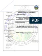 cert of residency