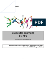 Guide de Mise en Oeuvre Des Examens en EPS Session 2024 2025