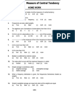 Measures of Central Tendency Practice