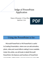 C-16Knowledge of PowerPoint Application