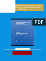 Get Culture Institutions and Development New Insights into an Old Debate 1st Edition Jean-Philippe Platteau PDF ebook with Full Chapters Now