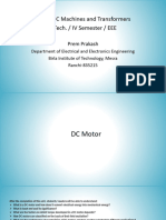 EE251 DC Machines and Transformer Lecture Note - DC Motor