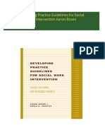 Download Full Developing Practice Guidelines for Social Work Intervention Aaron Rosen PDF All Chapters