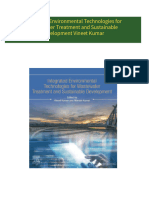 Download Integrated Environmental Technologies for Wastewater Treatment and Sustainable Development Vineet Kumar ebook All Chapters PDF