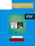 Therapeutic Peptides and Proteins Formulation Processing and Delivery Systems Third Edition Ajay K. Banga All Chapters Instant Download