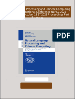 Natural Language Processing and Chinese Computing 10th CCF International Conference NLPCC 2021 Qingdao China October 13 17 2021 Proceedings Part I Lu Wang download pdf