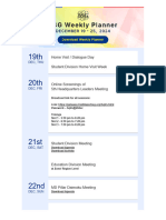 Bsg Weekly Planner 19 25 Dec