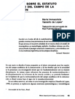 Vasallo de Lopes - Reflexones sobre el estatuto discplinario del campo de la comunicación