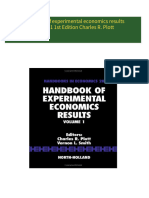 Get Handbook of experimental economics results Volume 1 1st Edition Charles R. Plott PDF ebook with Full Chapters Now