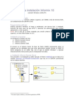 Guía Instalación Informix 10 Windows