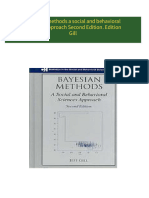 Download full Bayesian methods a social and behavioral sciences approach Second Edition. Edition Gill ebook all chapters