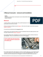 7a Manual transaxle 4 Manual transaxle - removal and installation