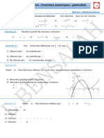 série d'exercices Généralités sur les fonctions numériques.1ASéco24-25